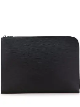 Louis Vuitton Pre-Owned: Чёрный клатч 