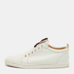Christian Louboutin: Белые мокасины 