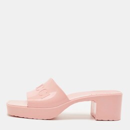 Gucci: Розовые сандалии 
