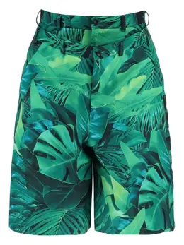 Comme des Garçons Homme Plus: Зелёные шорты 
