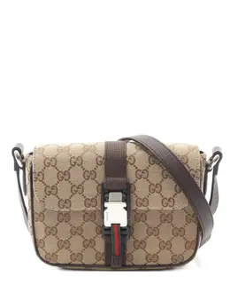 Gucci Pre-Owned: Бежевая сумка через плечо 