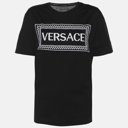 Versace: Чёрная футболка 