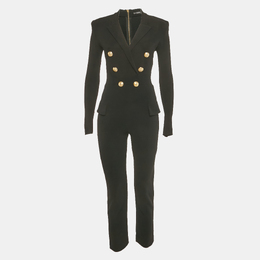 Balmain: Чёрный комбинезон 