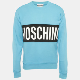Moschino Couture: Голубой свитшот 