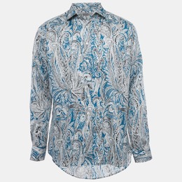 Etro: Голубая рубашка 