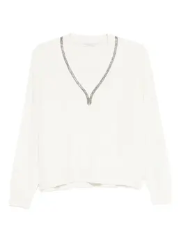 Brunello Cucinelli: Свитер с v-образным вырезом 
