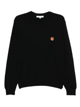 Maison Kitsuné: Чёрный свитер 