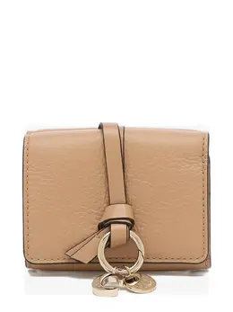 Chloé: Бежевый кошелёк  Alphabet