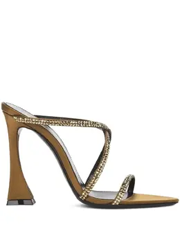 Saint Laurent: Коричневые сандалии 