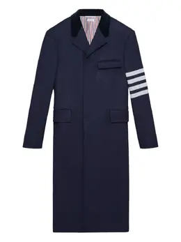 Thom Browne: Пальто  Chesterfield в полоску
