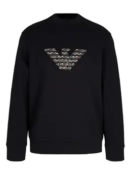 Emporio Armani: Чёрный свитшот 