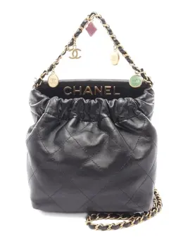 CHANEL Pre-Owned: Чёрная сумка 