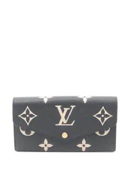 Louis Vuitton Pre-Owned: Чёрный кошелёк 
