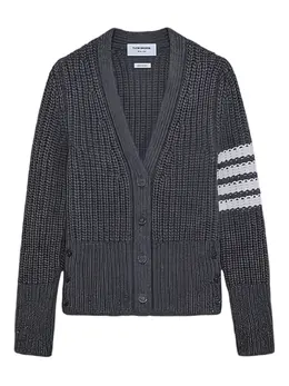 Thom Browne: Кардиган  4-Bar в полоску