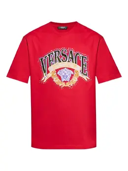 Versace: Футболка с блёстками 
