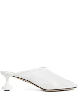 LOEWE: Белые сабо  Heel