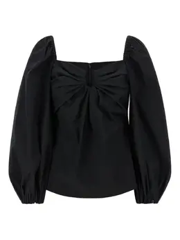 Carolina Herrera: Топ с рукавами-фонариками 