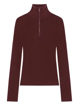 Courrèges: Бордовый свитер 