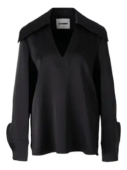 Jil Sander: Блуза с воротником 
