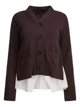 sacai: Трикотажный кардиган 