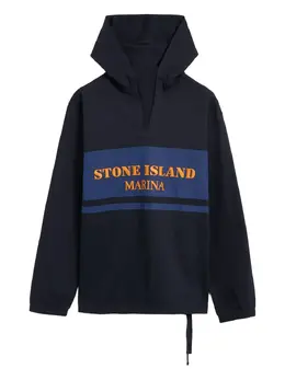 Stone Island: Синяя толстовка 