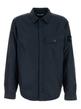 Stone Island: Голубая рубашка 