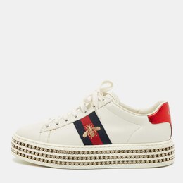 Gucci: Білі кросівки  Ace