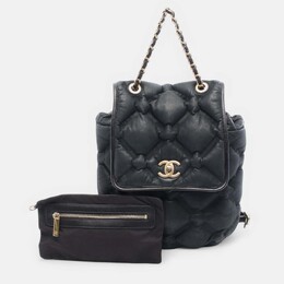 Chanel: Чёрный рюкзак 