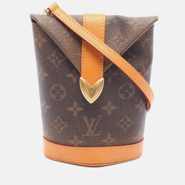 Louis Vuitton: Коричневая сумка 