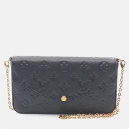 Louis Vuitton: Чёрная сумка  Pochette