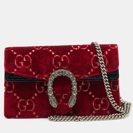 Gucci: Красная сумка через плечо  Dionysus