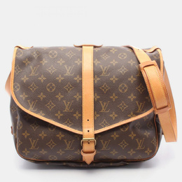Louis Vuitton: Коричневая сумка через плечо 