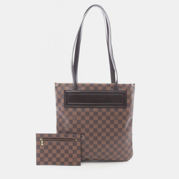 Louis Vuitton: Коричневая сумка-шоппер 