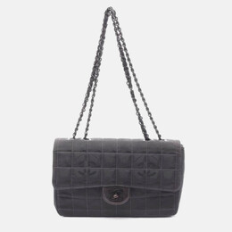 Chanel: Чёрная сумка через плечо 