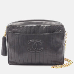 Chanel: Серая сумка через плечо 