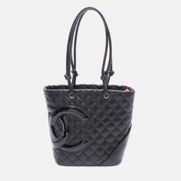 Chanel: Чёрная сумка-шоппер 