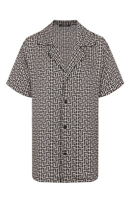 Balmain: Рубашка из вискозы 