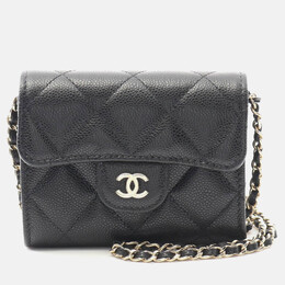 Chanel: Чёрная сумка через плечо 
