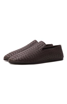 Bottega Veneta: Коричневые мокасины 