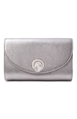 Coccinelle: Серебристый клатч 