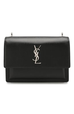 Saint Laurent: Чёрная сумка  Monogram