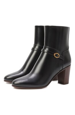 Valentino: Чёрные ботинки 
