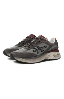 Premiata: Серые кроссовки 