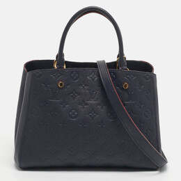 Louis Vuitton: Голубая сумка  Montaigne