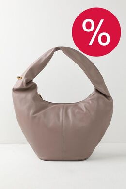 Furla: Бежевая сумка 