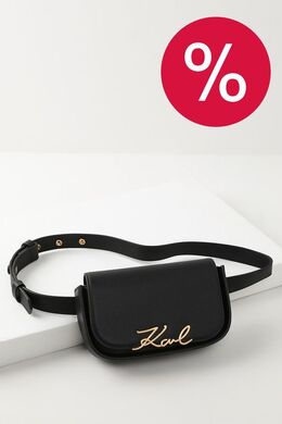 Karl Lagerfeld: Чёрная сумка  Signature