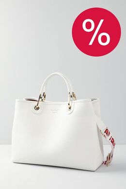EMPORIO ARMANI: Белая сумка 