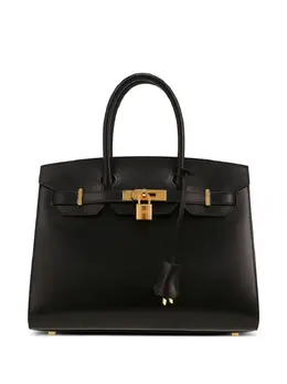 Hermès Pre-Owned: Чёрная сумка-шоппер 