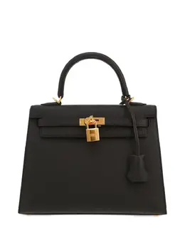 Hermès Pre-Owned: Чёрная сумка-шоппер 