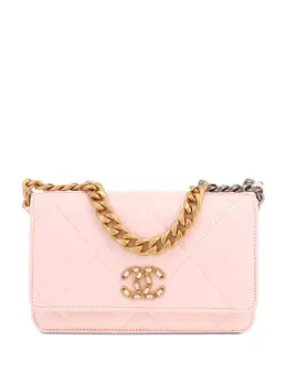 CHANEL Pre-Owned: Розовый кошелёк 